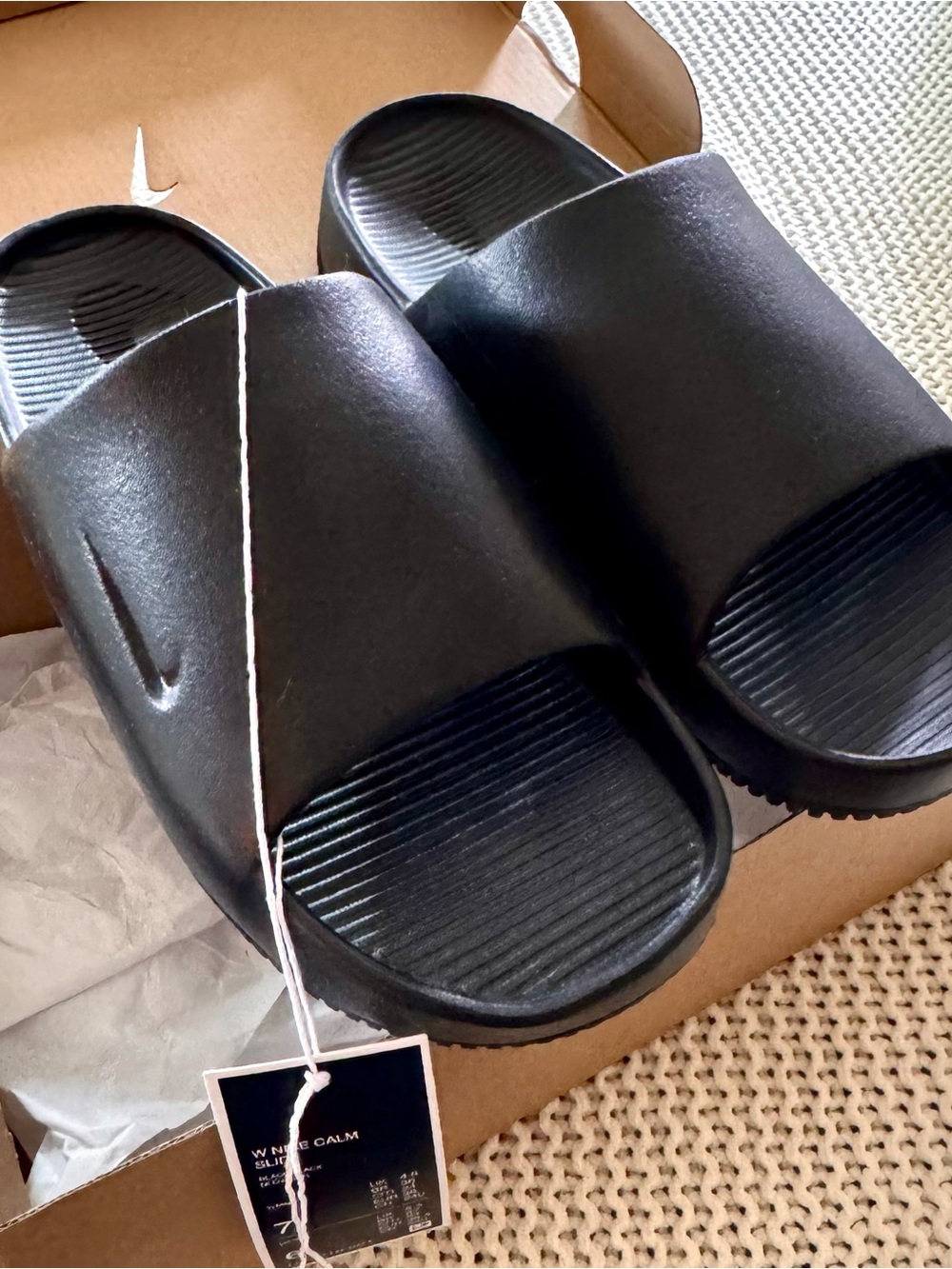 Nike Calm Slides Black/Black Sandals